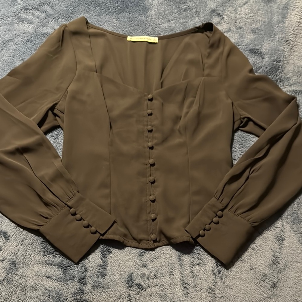 Abercrombie & Fitch black blouse. Size Small. Preloved